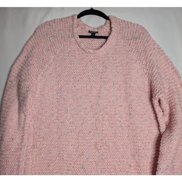 TORRID Pink blue speckled long oversized cozycore sweater Size 1X Soft Girl - Picture 3 of 7